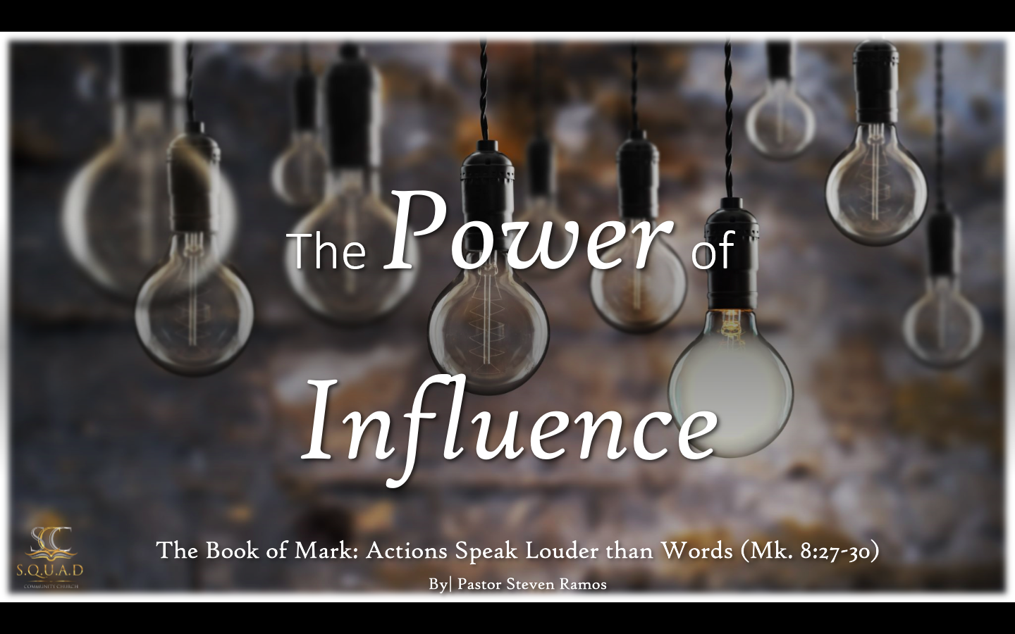 The Power Of Influence (Mark 8:27-30)